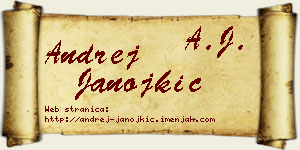 Andrej Janojkić vizit kartica